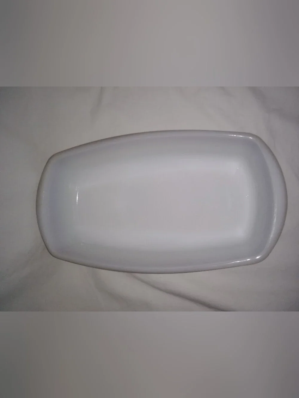 Vintage Federal Glass Mesa Moss Bread Loaf Pan 9 3/4